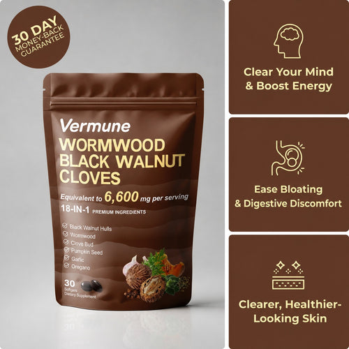 Eliminate Hidden Parasites & Larvae in Just 14 Days with Wormwood Black Walnut Cloves